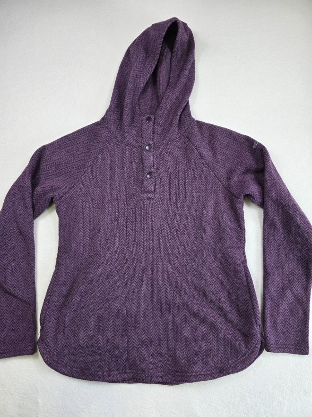 Columbia Womens Darling Days L Purple Hoodie Hooded Sweater Long Sleeve